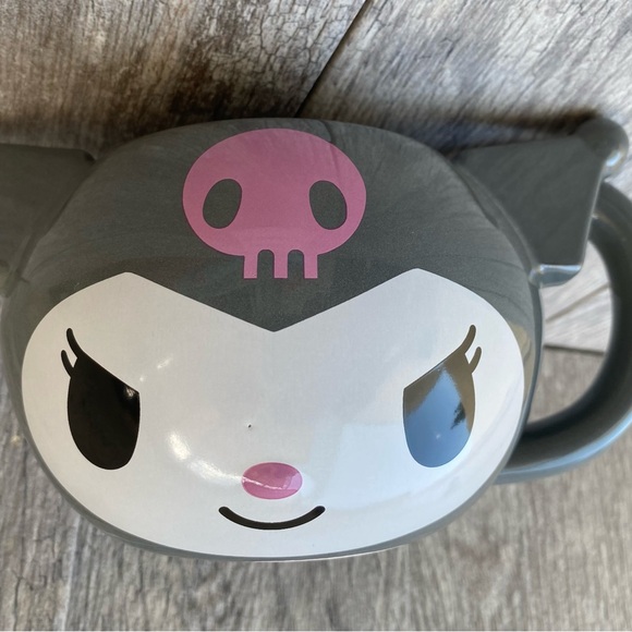 Sanrio Hello Kitty and Friends Kuromi Ceramic 3D Sculpted Mug, 20 Ounces - Picture 3 of 4